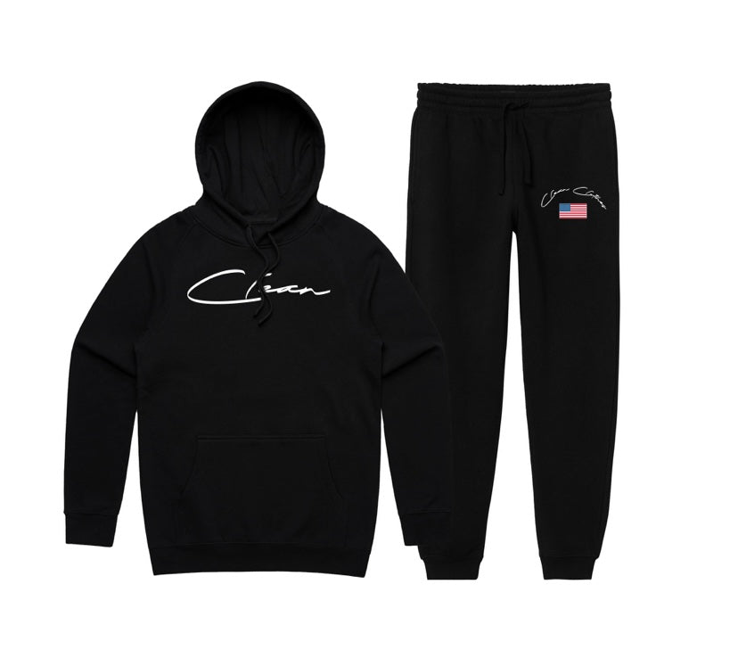 clean hoodie + jogger